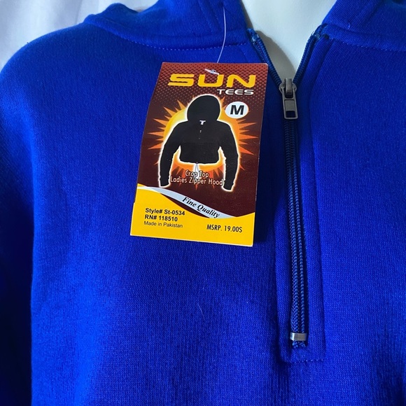 NWT Vibrant Blue Cropped Sweater - Picture 6 of 8